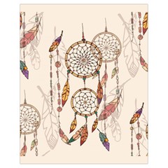 Coloured-dreamcatcher-background Drawstring Bag (small)