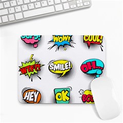 Set-colorful-comic-speech-bubbles Small Mousepad