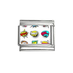 Set-colorful-comic-speech-bubbles Italian Charm (9mm)