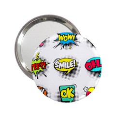 Set-colorful-comic-speech-bubbles 2 25  Handbag Mirrors by Jancukart