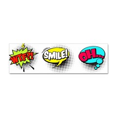 Set-colorful-comic-speech-bubbles Sticker (bumper)