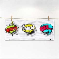 Set-colorful-comic-speech-bubbles Hand Towel