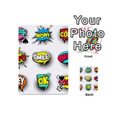 Set-colorful-comic-speech-bubbles Playing Cards 54 Designs (mini)