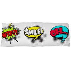 Set-colorful-comic-speech-bubbles Body Pillow Case (dakimakura)