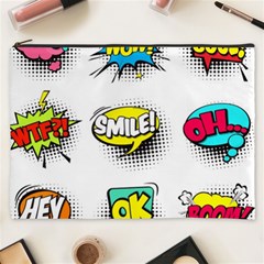 Set-colorful-comic-speech-bubbles Cosmetic Bag (xxxl)