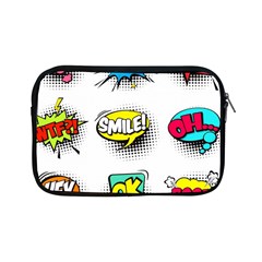 Set-colorful-comic-speech-bubbles Apple Ipad Mini Zipper Cases by Jancukart