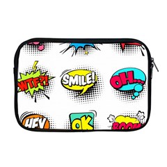 Set-colorful-comic-speech-bubbles Apple Macbook Pro 17  Zipper Case by Jancukart