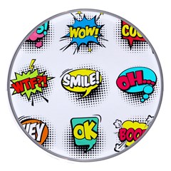 Set-colorful-comic-speech-bubbles Wireless Charger by Jancukart