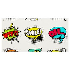 Set-colorful-comic-speech-bubbles Banner And Sign 4  X 2  by Jancukart