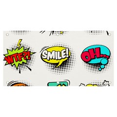 Set-colorful-comic-speech-bubbles Banner And Sign 6  X 3  by Jancukart