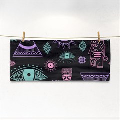 Vintage-seamless-pattern-with-tribal-art-african-style-drawing Hand Towel