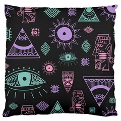 Vintage-seamless-pattern-with-tribal-art-african-style-drawing Standard Flano Cushion Case (two Sides)