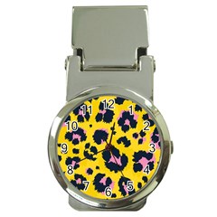 Leopard-print-seamless-pattern Money Clip Watches