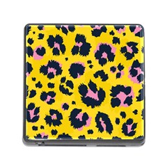 Leopard-print-seamless-pattern Memory Card Reader (square 5 Slot) by Jancukart