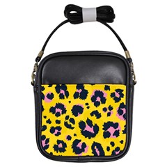 Leopard-print-seamless-pattern Girls Sling Bag