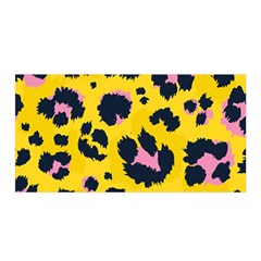 Leopard-print-seamless-pattern Satin Wrap 35  X 70 