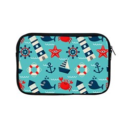 Seamless-pattern-nautical-icons-cartoon-style Apple Macbook Pro 13  Zipper Case