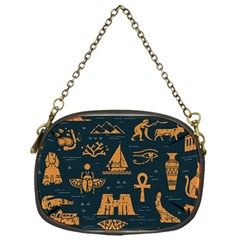 Dark-seamless-pattern-symbols-landmarks-signs-egypt Chain Purse (one Side)