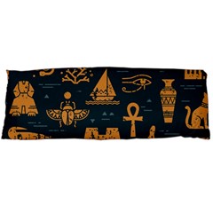 Dark-seamless-pattern-symbols-landmarks-signs-egypt Body Pillow Case (dakimakura)