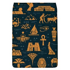 Dark-seamless-pattern-symbols-landmarks-signs-egypt Removable Flap Cover (l)