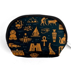 Dark-seamless-pattern-symbols-landmarks-signs-egypt Accessory Pouch (medium)