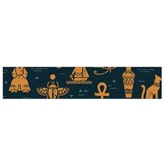 Dark-seamless-pattern-symbols-landmarks-signs-egypt Small Flano Scarf