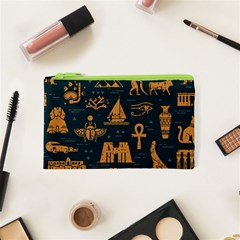 Dark-seamless-pattern-symbols-landmarks-signs-egypt Cosmetic Bag (xs)