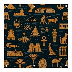 Dark-seamless-pattern-symbols-landmarks-signs-egypt Banner And Sign 3  X 3  by Jancukart