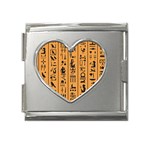 Egyptian-hieroglyphs-ancient-egypt-letters-papyrus-background-vector-old-egyptian-hieroglyph-writing Mega Link Heart Italian Charm (18mm) Front