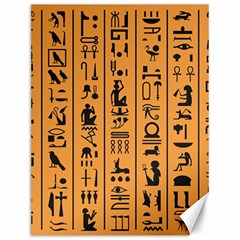 Egyptian-hieroglyphs-ancient-egypt-letters-papyrus-background-vector-old-egyptian-hieroglyph-writing Canvas 12  X 16  by Jancukart