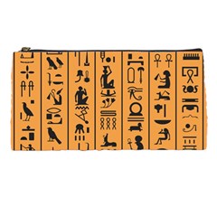 Egyptian-hieroglyphs-ancient-egypt-letters-papyrus-background-vector-old-egyptian-hieroglyph-writing Pencil Case