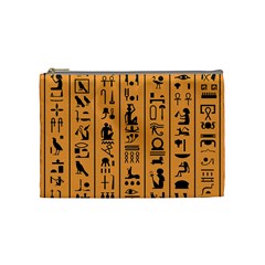 Egyptian-hieroglyphs-ancient-egypt-letters-papyrus-background-vector-old-egyptian-hieroglyph-writing Cosmetic Bag (Medium)