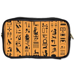 Egyptian-hieroglyphs-ancient-egypt-letters-papyrus-background-vector-old-egyptian-hieroglyph-writing Toiletries Bag (Two Sides)