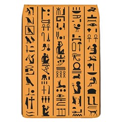 Egyptian-hieroglyphs-ancient-egypt-letters-papyrus-background-vector-old-egyptian-hieroglyph-writing Removable Flap Cover (l) by Jancukart