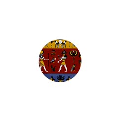 Ancient-egyptian-religion-seamless-pattern 1  Mini Buttons