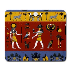 Ancient-egyptian-religion-seamless-pattern Large Mousepad