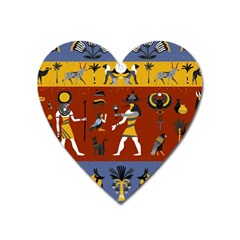 Ancient-egyptian-religion-seamless-pattern Heart Magnet