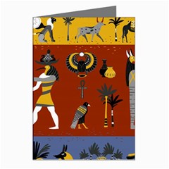 Ancient-egyptian-religion-seamless-pattern Greeting Cards (pkg Of 8)