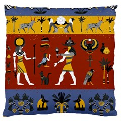 Ancient-egyptian-religion-seamless-pattern Large Cushion Case (one Side)