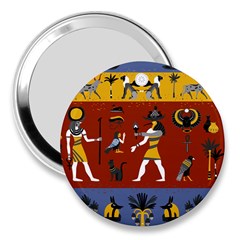 Ancient-egyptian-religion-seamless-pattern 3  Handbag Mirrors