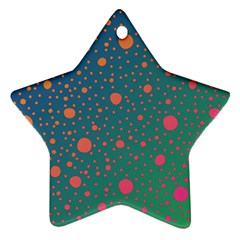 Color Pattern Dot Scrapbooking Ornament (star) by Wegoenart