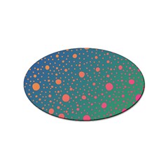 Color Pattern Dot Scrapbooking Sticker Oval (10 Pack)