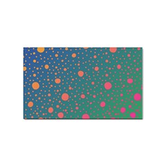 Color Pattern Dot Scrapbooking Sticker Rectangular (100 Pack)