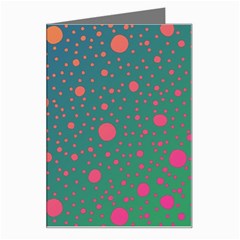 Color Pattern Dot Scrapbooking Greeting Card by Wegoenart