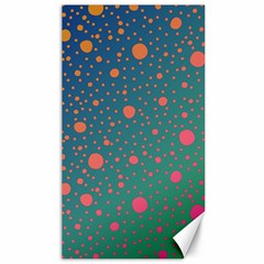 Color Pattern Dot Scrapbooking Canvas 40  X 72  by Wegoenart