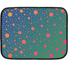 Color Pattern Dot Scrapbooking Fleece Blanket (mini) by Wegoenart