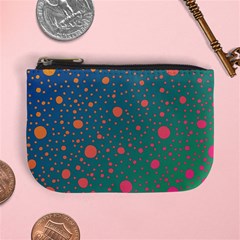 Color Pattern Dot Scrapbooking Mini Coin Purse by Wegoenart