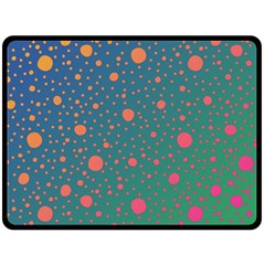 Color Pattern Dot Scrapbooking Fleece Blanket (large)  by Wegoenart