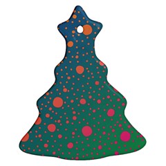 Color Pattern Dot Scrapbooking Ornament (christmas Tree)  by Wegoenart