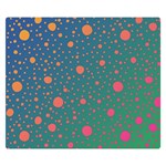 Color Pattern Dot Scrapbooking Double Sided Flano Blanket (Small)  50 x40  Blanket Front